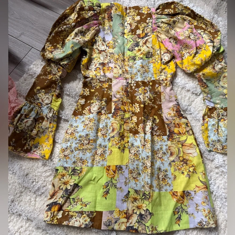 Matilde Puff Sleeve Mini Dress 💛 - Picture 3 of 8